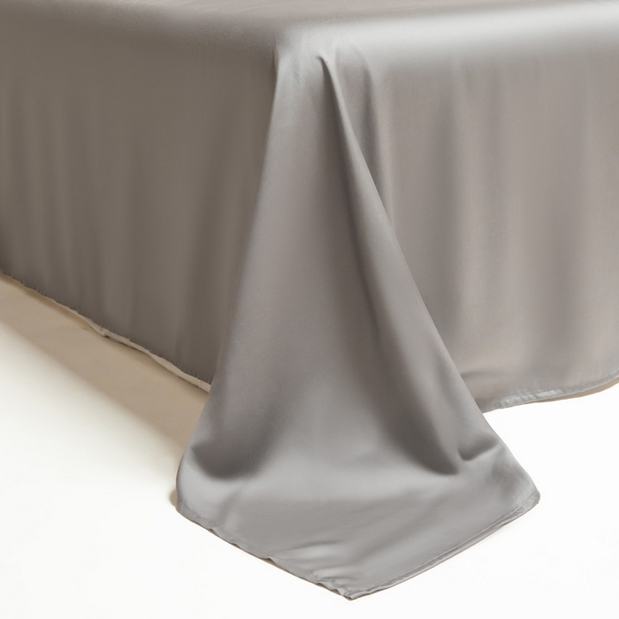 91家纺网 家纺一手货源 找家纺 涵宸 2024新款兰精天丝棉纯色单品-床单 床单-星夜灰