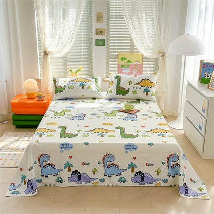 91家纺网 家纺一手货源 找家纺 （总）寻米 2024新款纯棉正宗13070印花小清新系列-单床单