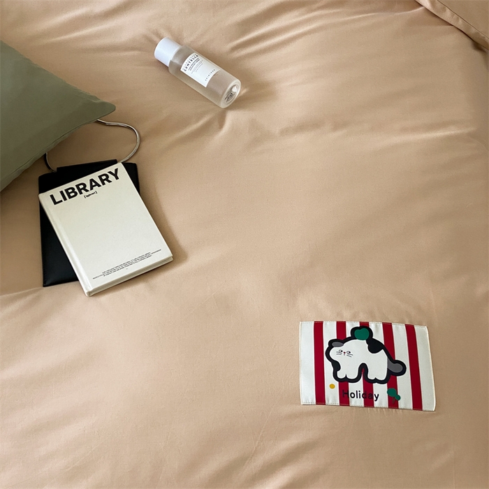 91家纺网 家纺一手货源 找家纺 三味舒屋 2024新款设计师款大织标全棉水洗棉套件 瑞秋