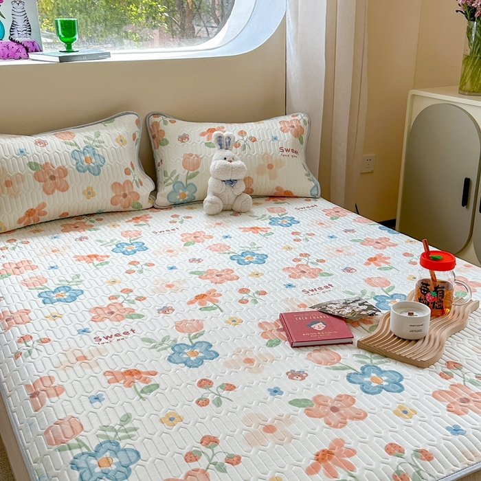 91家纺网 家纺一手货源 找家纺 慕尚家纺 2025新款ms乳胶圆网花色乳胶凉席 秘境