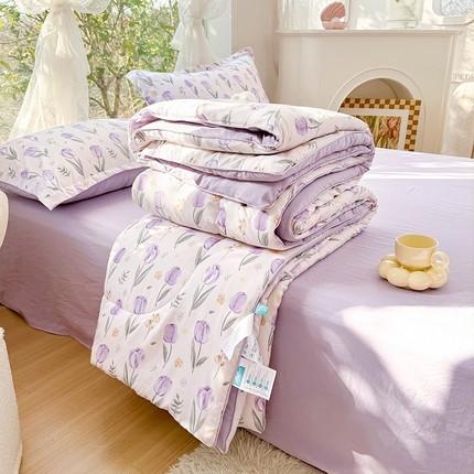 91家纺网 家纺一手货源 找家纺 （总）家贝爱 2024款糯糯棉夏被春秋被被芯夏被四件套