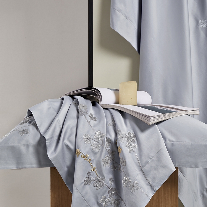 91家纺网 家纺一手货源 找家纺 爱情故事 100支春夏新品四件套 春色-灰