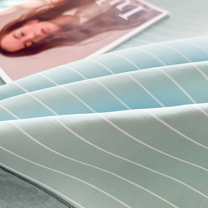 91家纺网 家纺一手货源 找家纺 慕尚家纺 2025新款无印良品冰丝软席 密条-水蓝