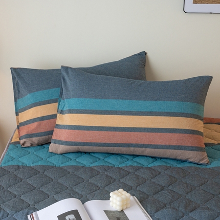 91家纺网 家纺一手货源 找家纺 （总）X猫先生床笠 2024新款全棉色织水洗棉枕套