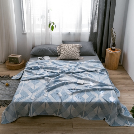 91家纺网 家纺一手货源 找家纺 （总）朴尔家纺-毛巾被 2024新款三层水洗棉全棉纱布毛巾被