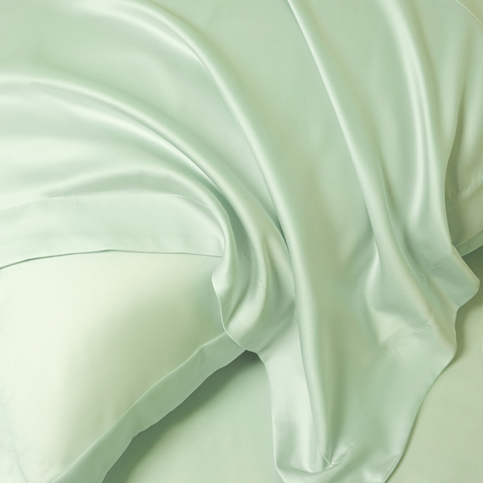 91家纺网 家纺一手货源 找家纺 涵宸 2024新款兰精天丝棉纯色单品-床单 床单-柠檬绿