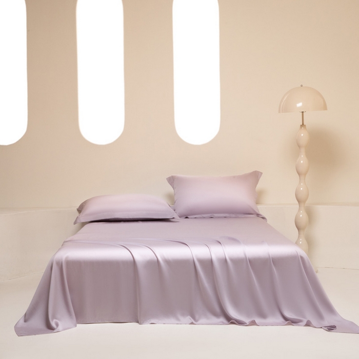 91家纺网 家纺一手货源 找家纺 涵宸 2024新款兰精天丝棉纯色单品-床单 床单-紫语