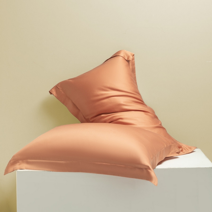 91家纺网 家纺一手货源 找家纺 涵宸 2024新款兰精天丝棉纯色单品-枕套 枕套-焦糖