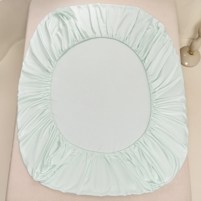 91家纺网 家纺一手货源 找家纺 涵宸 2024新款兰精天丝棉纯色单品-床笠 床笠-空绿