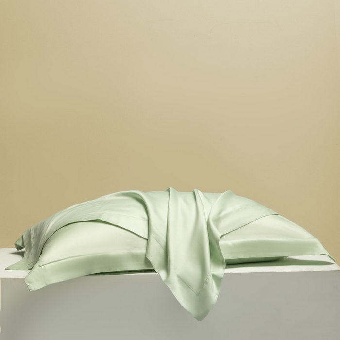 91家纺网 家纺一手货源 找家纺 涵宸 2024新款兰精天丝棉纯色单品-枕套 枕套-柠檬绿