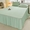 91家纺网 家纺一手货源 找家纺 爱洛 2024新款纯色床裙款乳胶凉席三件套凉感丝乳胶席 清新绿