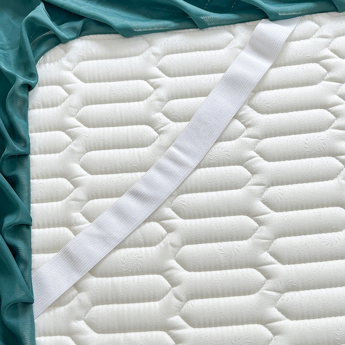 91家纺网 家纺一手货源 找家纺 爱洛 2024新款纯色床裙款乳胶凉席三件套凉感丝乳胶席 墨绿