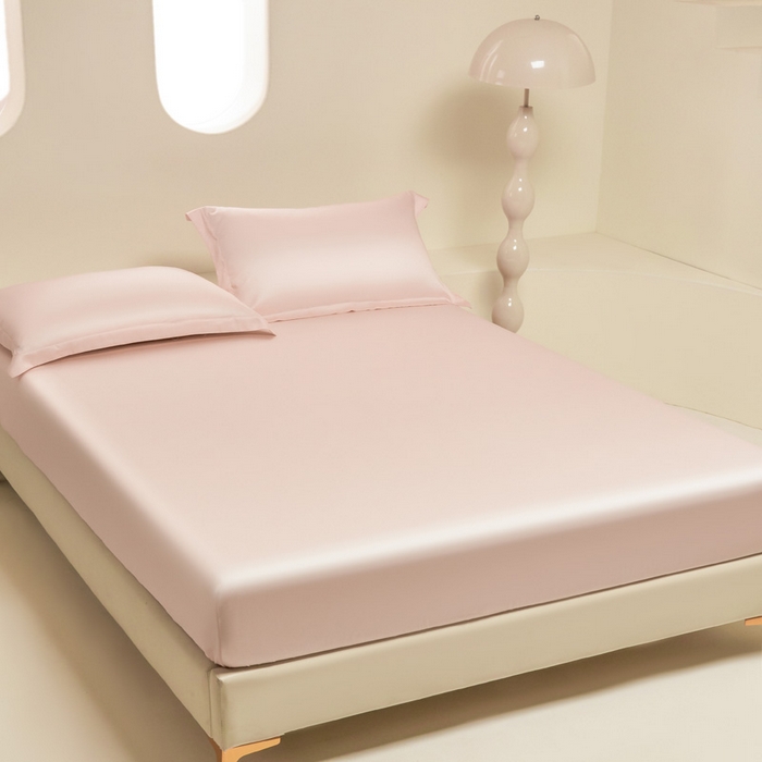 91家纺网 家纺一手货源 找家纺 涵宸 2024新款兰精天丝棉纯色单品-床笠 床笠-肉桂粉