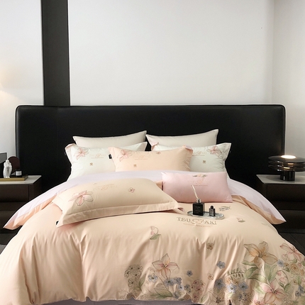 91家纺网 家纺一手货源 找家纺 （总）卡姿家纺 2024春夏优雅刺绣— 摩尔花园2