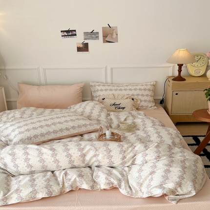 91家纺网 家纺一手货源 找家纺 （总）昔可家纺 2024韩式碎花四件套