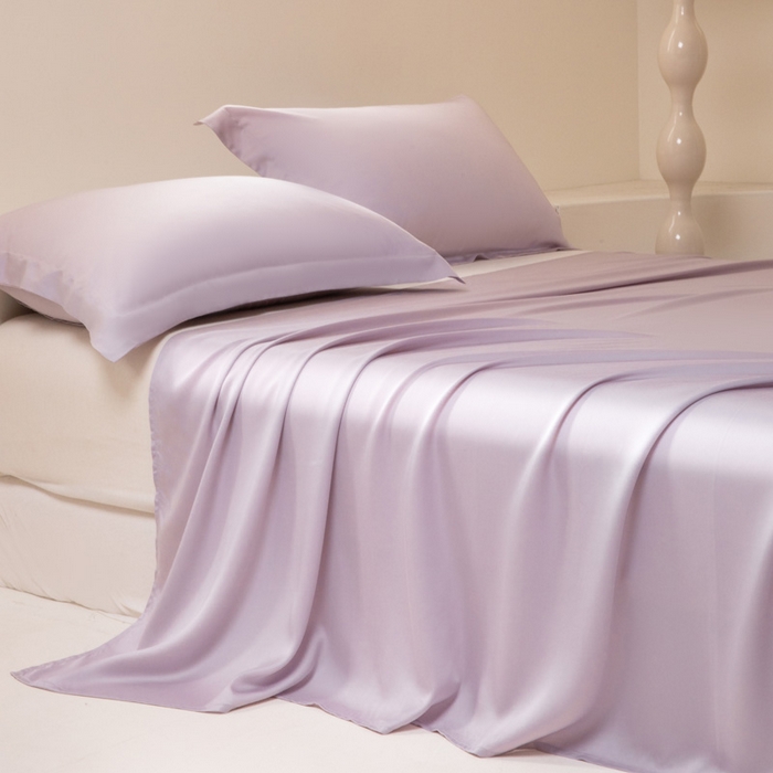 91家纺网 家纺一手货源 找家纺 涵宸 2024新款兰精天丝棉纯色单品-床单 床单-紫语