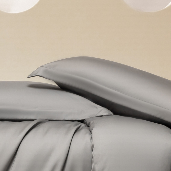 91家纺网 家纺一手货源 找家纺 涵宸 2024新款兰精天丝棉纯色单品-枕套 枕套-星夜灰