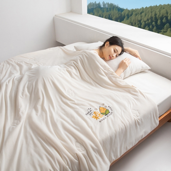 91家纺网 家纺一手货源 找家纺 慕尚家纺 2025新款针织玉米被夏被 玉米糯糯白