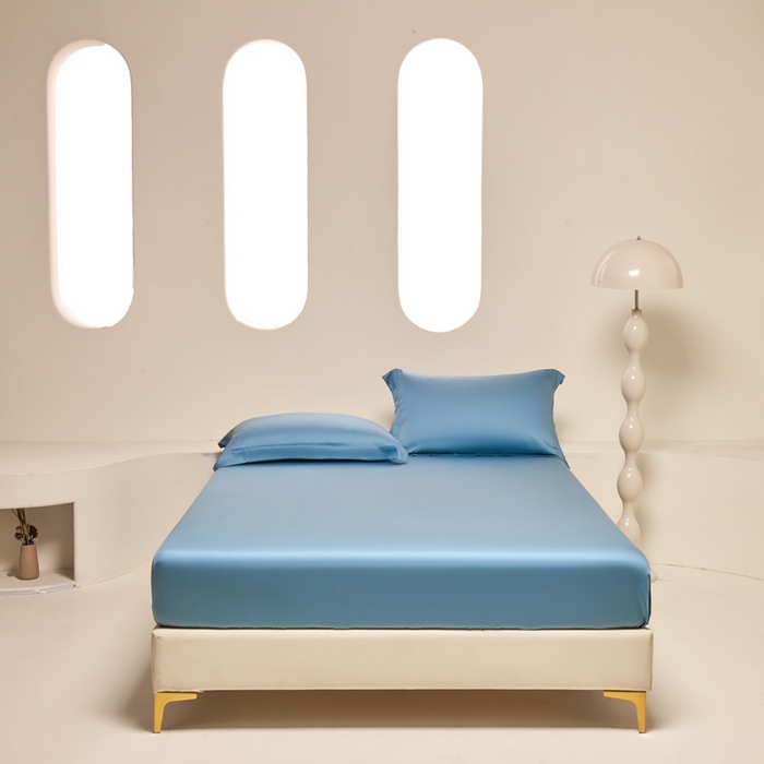 91家纺网 家纺一手货源 找家纺 涵宸 2024新款兰精天丝棉纯色单品-床笠 床笠-星耀兰