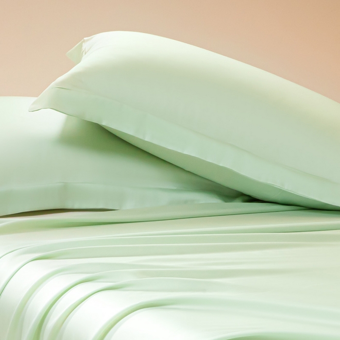 91家纺网 家纺一手货源 找家纺 涵宸 2024新款兰精天丝棉纯色单品-枕套 枕套-柠檬绿