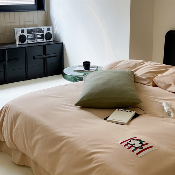 91家纺网 家纺一手货源 找家纺 三味舒屋 2024新款设计师款大织标全棉水洗棉套件 瑞秋