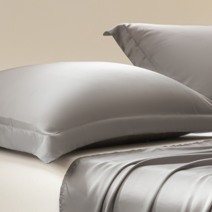 91家纺网 家纺一手货源 找家纺 涵宸 2024新款兰精天丝棉纯色单品-枕套 枕套-星夜灰