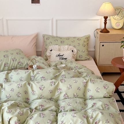 91家纺网 家纺一手货源 找家纺 （总）昔可家纺 2024韩式碎花四件套