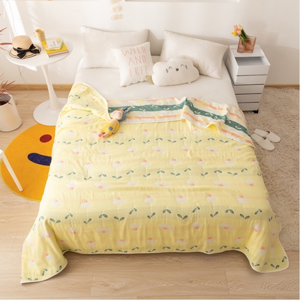 91家纺网 家纺一手货源 找家纺 （总）朴尔家纺-毛巾被 2024年新款卡通系全棉六层纱毛巾被-朴尔经典款常年备货