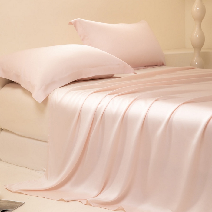 91家纺网 家纺一手货源 找家纺 涵宸 2024新款兰精天丝棉纯色单品-床单 床单-肉桂粉