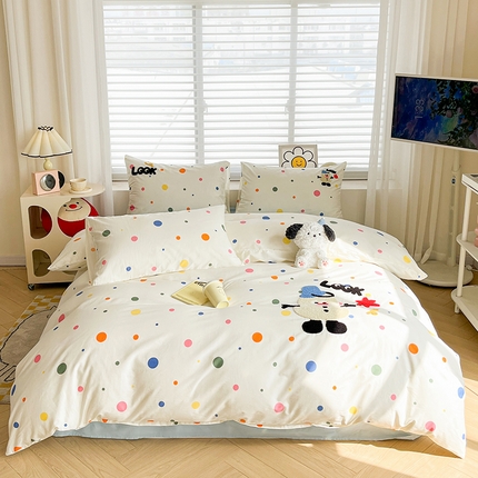 91家纺网 家纺一手货源 找家纺 （总）曼町2024新款毛巾绣全棉四件套