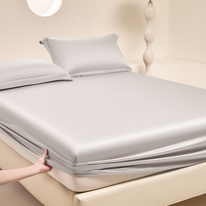 91家纺网 家纺一手货源 找家纺 涵宸 2024新款兰精天丝棉纯色单品-床笠 床笠-太空灰