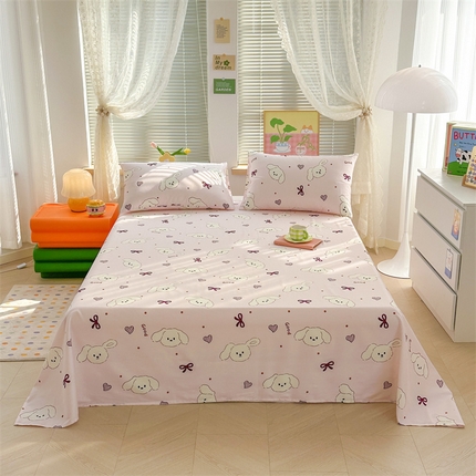 91家纺网 家纺一手货源 找家纺 （总）寻米 2024新款纯棉正宗13070印花小清新系列-单床单