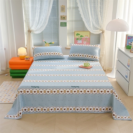 91家纺网 家纺一手货源 找家纺 （总）寻米 2024新款纯棉正宗13070印花小清新系列-单床单