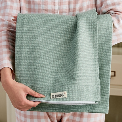 91家纺网 家纺一手货源 找家纺 （总）九沐良品 新款全棉无印老粗布单品床单+三件套