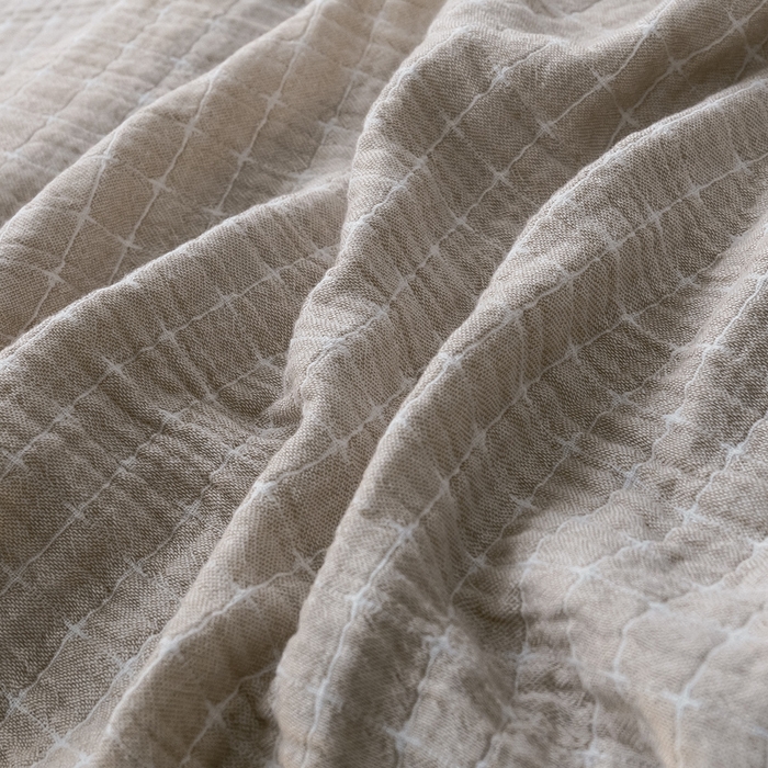 91家纺网 家纺一手货源 找家纺 朴尔家纺-毛巾被 2024新款三层水洗棉全棉纱布毛巾被 丁格-驼