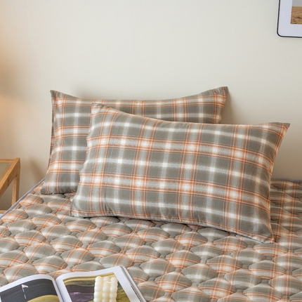 91家纺网 家纺一手货源 找家纺 （总）X猫先生床笠 2024新款全棉色织水洗棉枕套