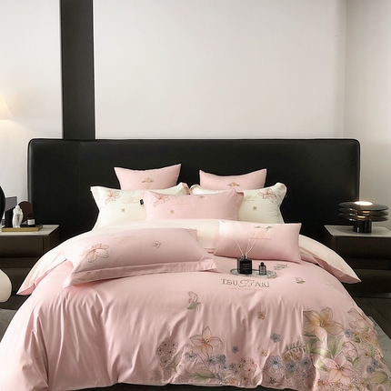 91家纺网 家纺一手货源 找家纺 （总）卡姿家纺 2024春夏优雅刺绣— 摩尔花园2