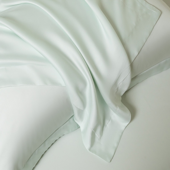91家纺网 家纺一手货源 找家纺 涵宸 2024新款兰精天丝棉纯色单品-床单 床单-空绿