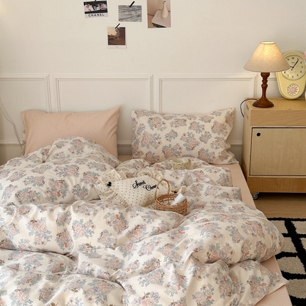 91家纺网 家纺一手货源 找家纺 （总）昔可家纺 2024韩式碎花四件套