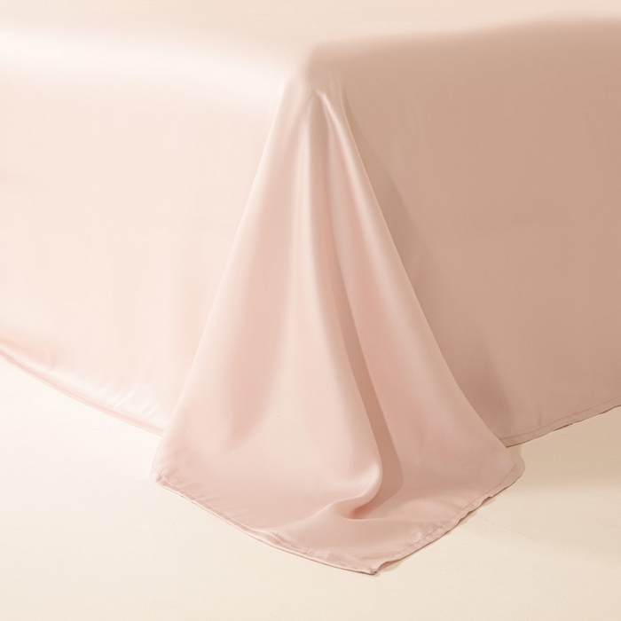 91家纺网 家纺一手货源 找家纺 涵宸 2024新款兰精天丝棉纯色单品-床单 床单-肉桂粉