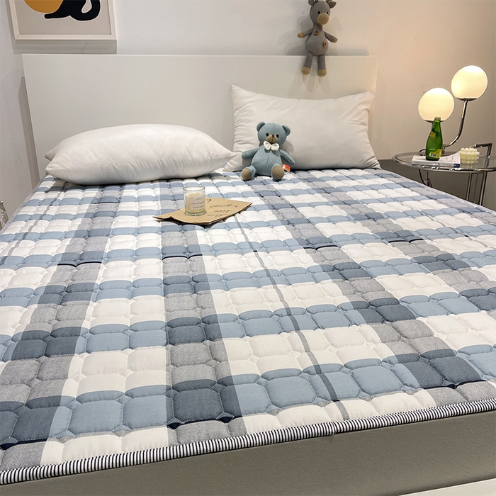 91家纺网 家纺一手货源 找家纺 （总）丽诺床垫  2022新款13070全棉印花防滑床褥