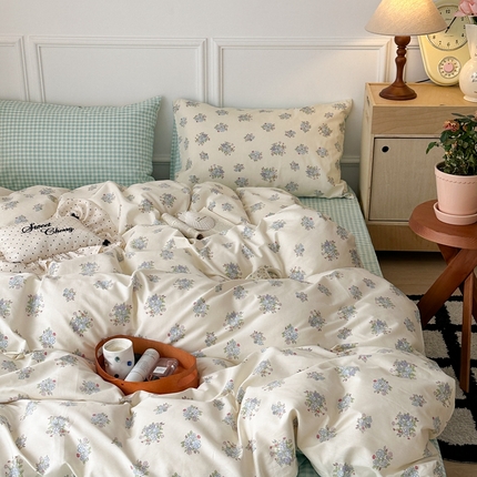 91家纺网 家纺一手货源 找家纺 （总）昔可家纺 2024韩式碎花四件套