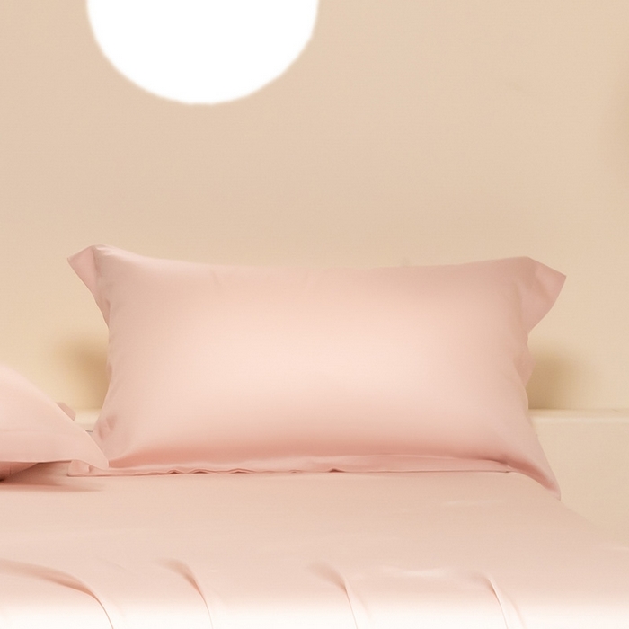 91家纺网 家纺一手货源 找家纺 涵宸 2024新款兰精天丝棉纯色单品-枕套 枕套-肉桂粉