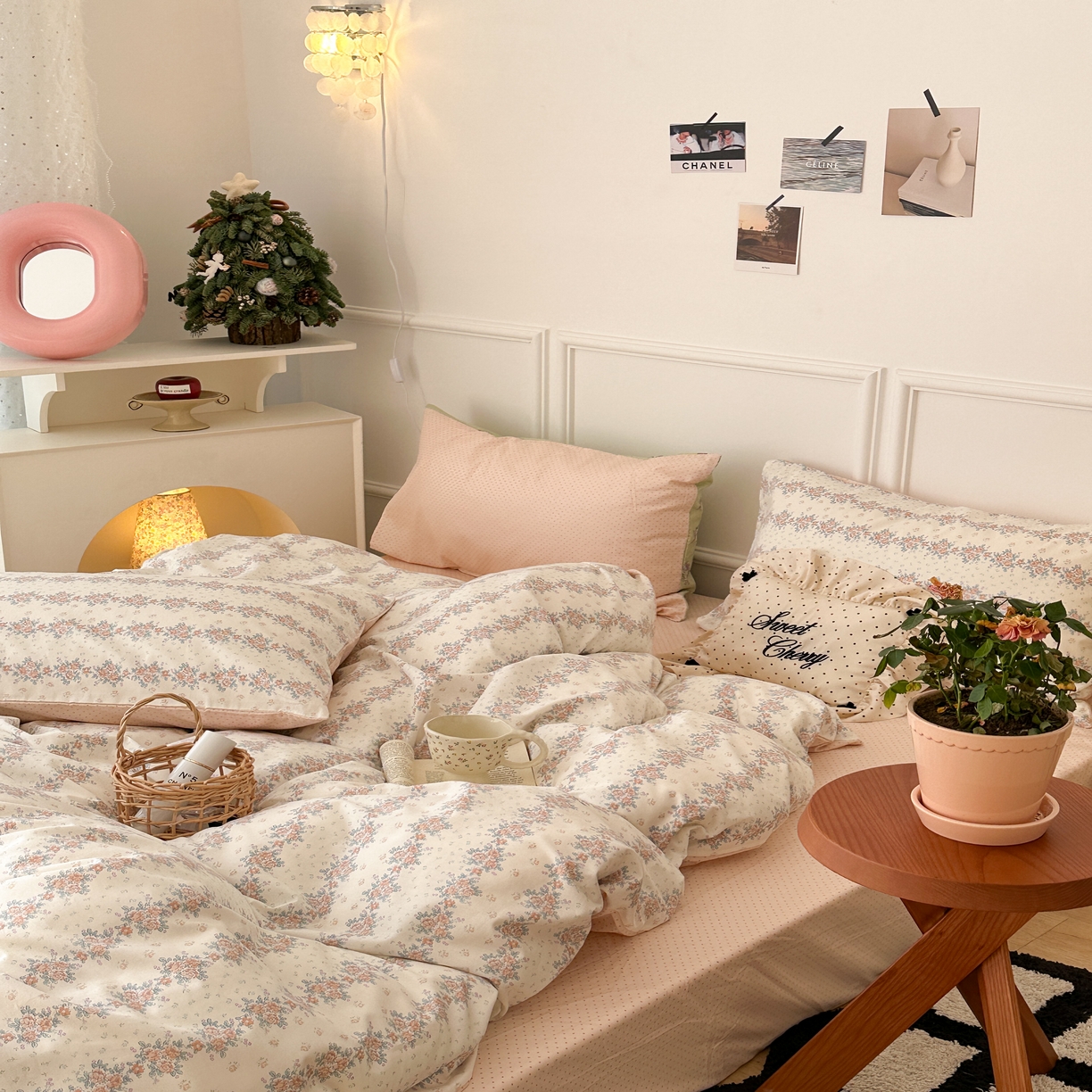 91家纺网 家纺一手货源 找家纺 昔可家纺 2024韩式碎花四件套 蜜语