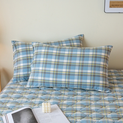 91家纺网 家纺一手货源 找家纺 （总）X猫先生床笠 2024新款全棉色织水洗棉枕套