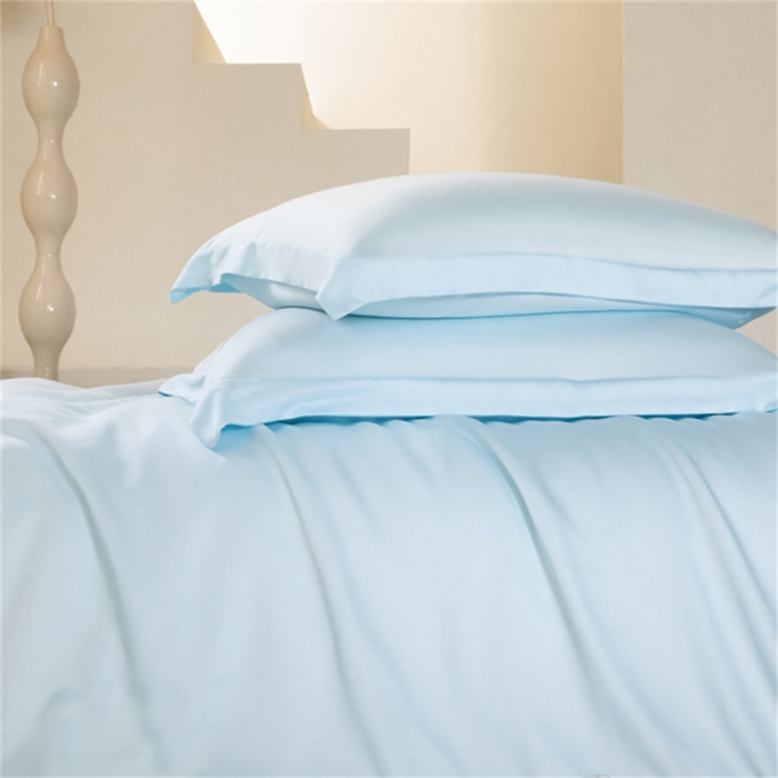 91家纺网 家纺一手货源 找家纺 涵宸 2024新款兰精天丝棉纯色四件套 四件套-海天兰