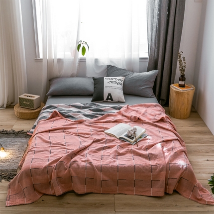 91家纺网 家纺一手货源 找家纺 （总）朴尔家纺-毛巾被 2024新款三层水洗棉全棉纱布毛巾被