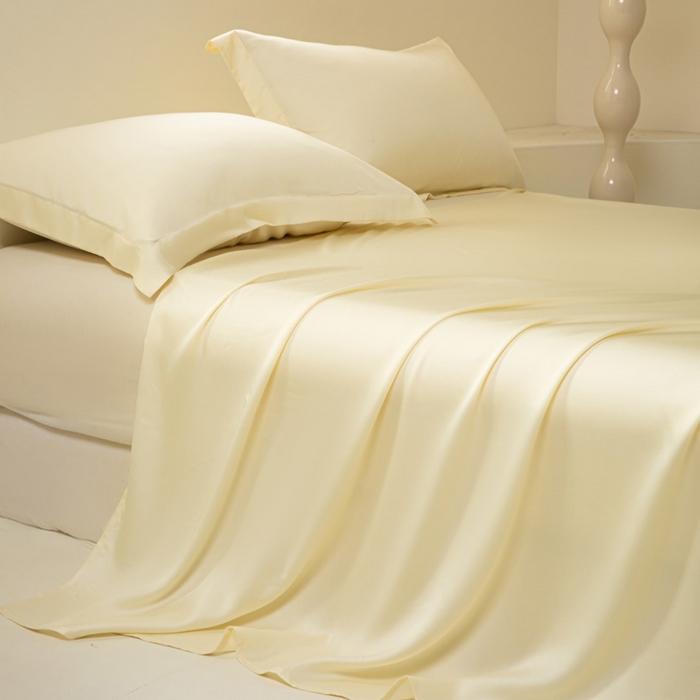 91家纺网 家纺一手货源 找家纺 涵宸 2024新款兰精天丝棉纯色单品-床单 床单-雪梨