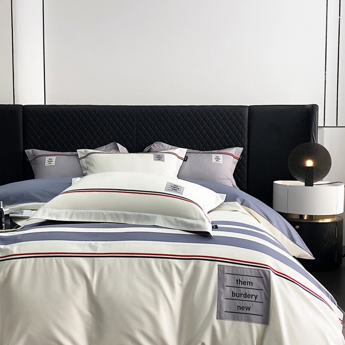 91家纺网 家纺一手货源 找家纺 卡姿家纺 2024春夏轻奢刺绣系列四件套— 汤姆 汤姆白