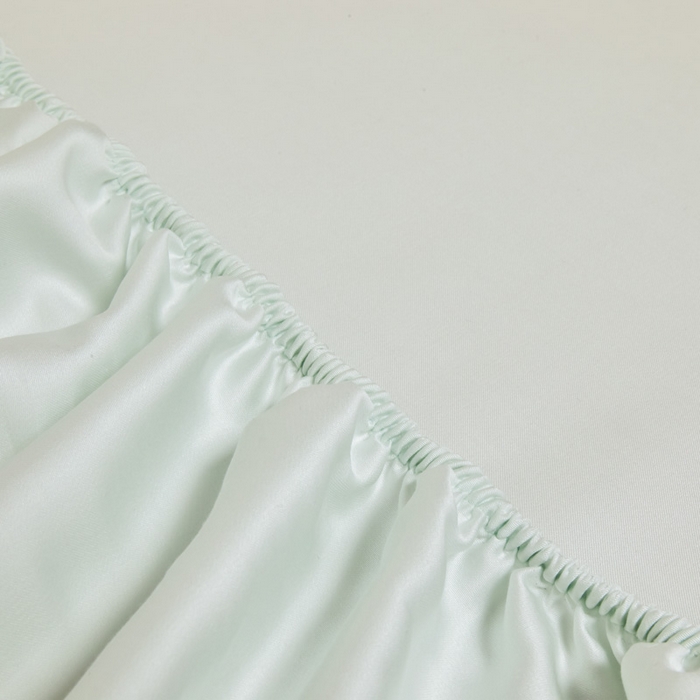91家纺网 家纺一手货源 找家纺 涵宸 2024新款兰精天丝棉纯色单品-床笠 床笠-空绿